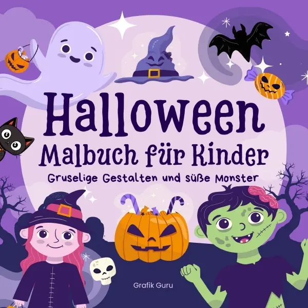 Cover: 9783759884060 | Halloween Malbuch für Kinder | Grafik Guru | Taschenbuch | 108 S.