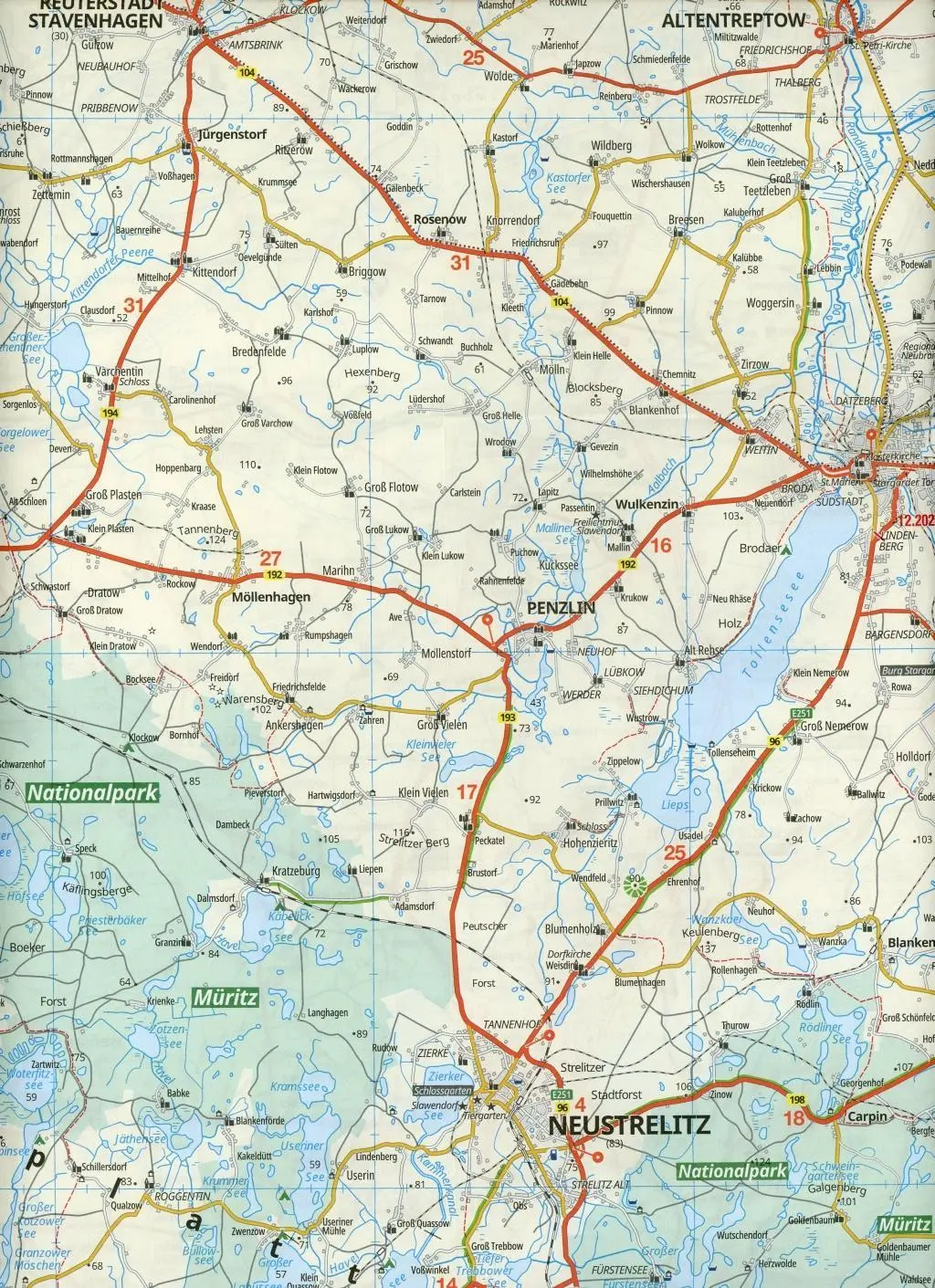 Bild: 9783826414060 | ADAC Regionalkarte Deutschland Blatt 3 Rostock, Rügen, Stettin...