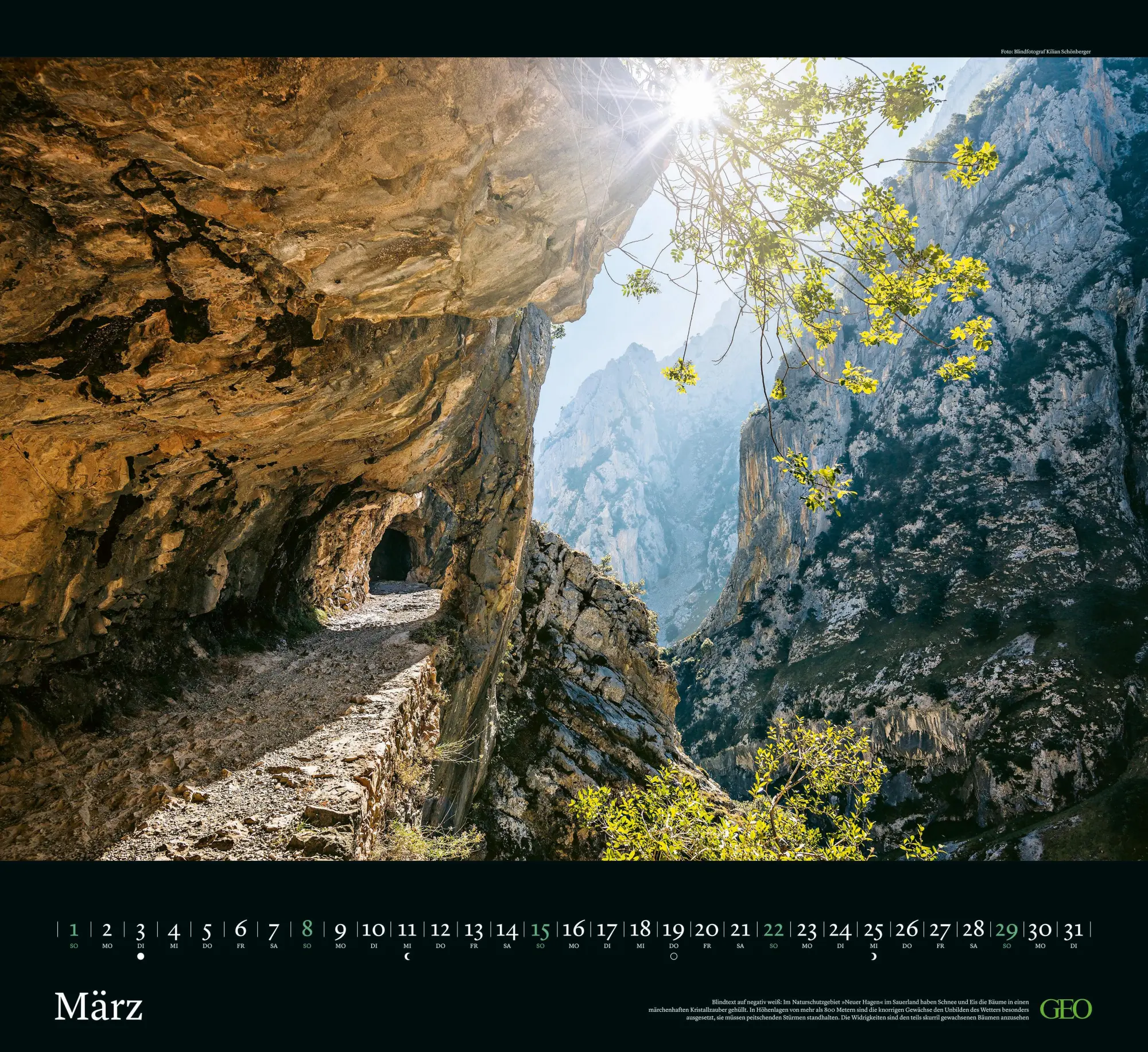 Bild: 4069095004160 | GEO Klassiker: Traumpfade 2026 - Wand-Kalender - Reise-Kalender -...