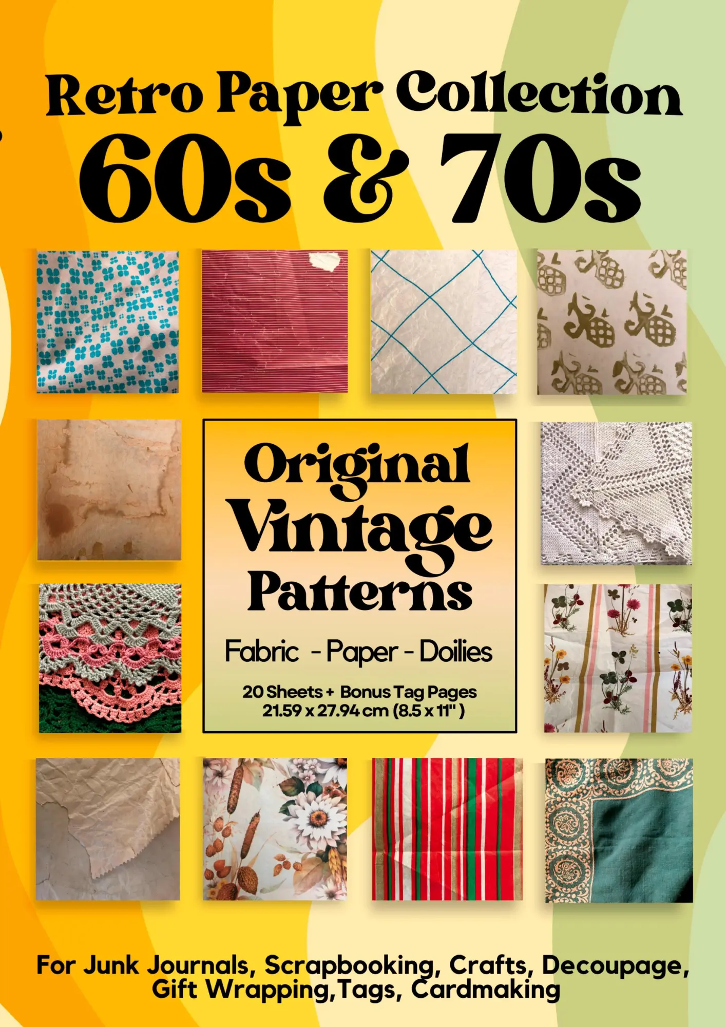 Cover: 9783347794160 | Retro Paper Designs Original 60s and 70s Patterns for Scrapbooking...