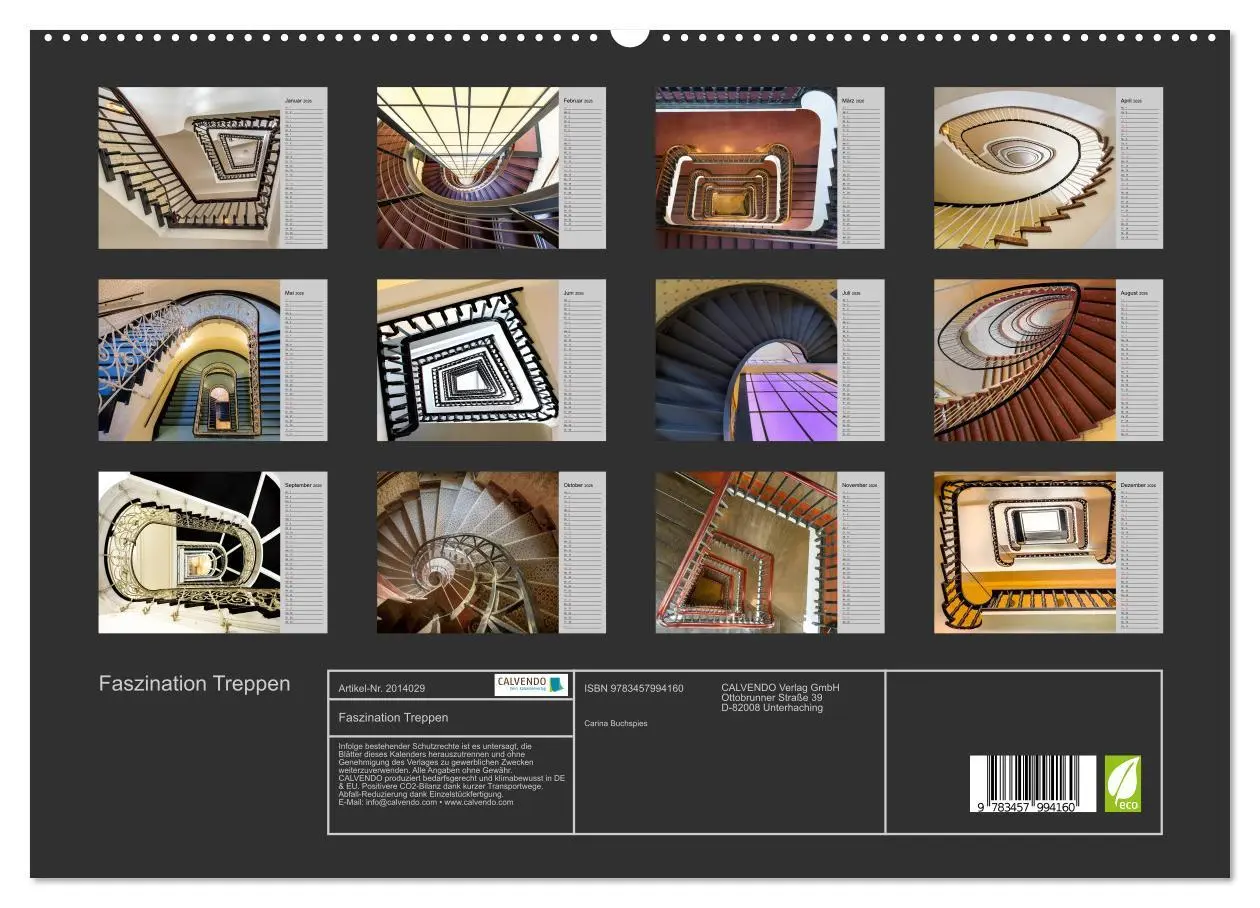 Bild: 9783457994160 | Faszination Treppen (hochwertiger Premium Wandkalender 2026 DIN A2...