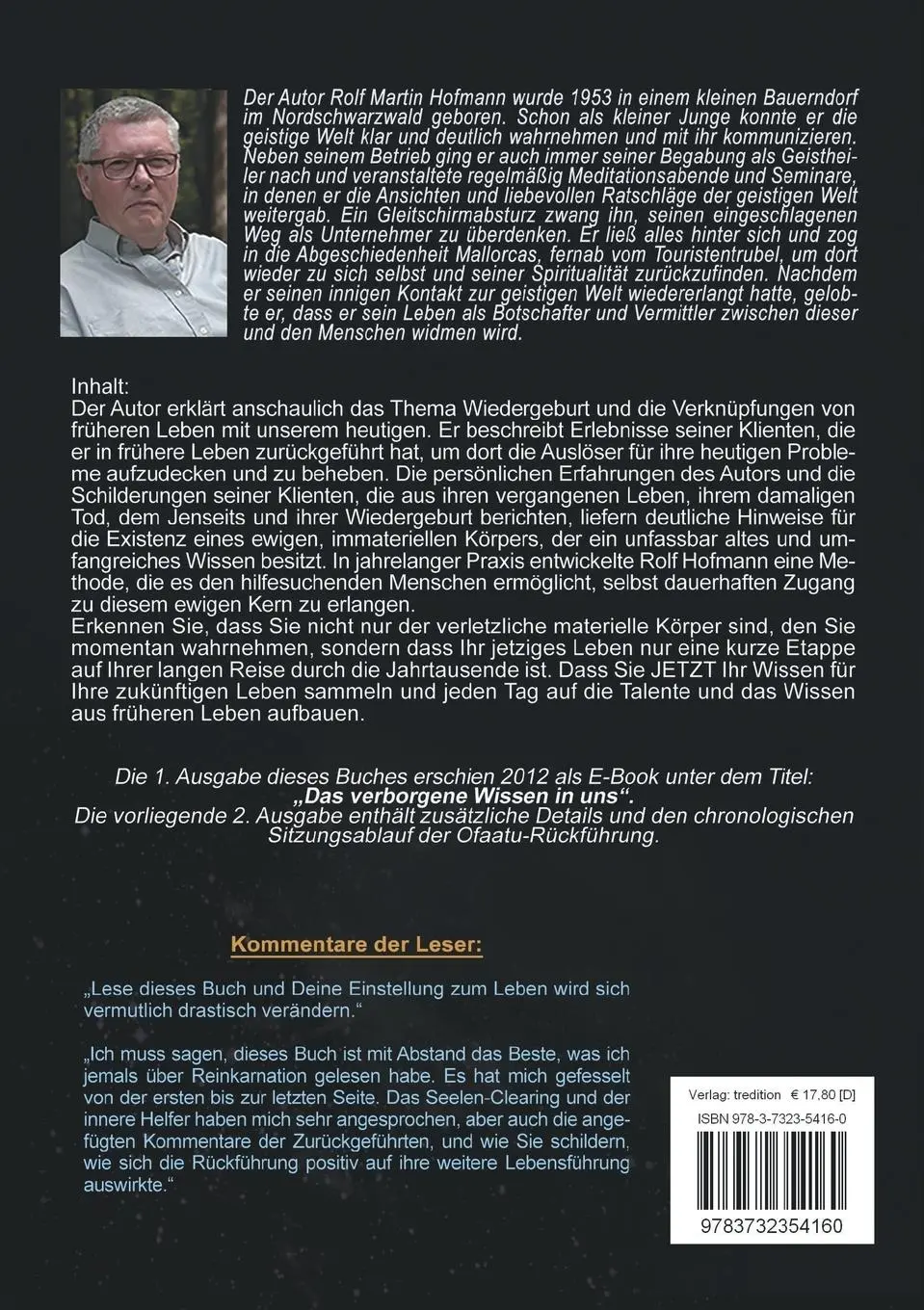 Rückseite: 9783732354160 | Unser ewiger Kern | Das Leben ist doch nur ein Spiel | Rolf M. Hofmann