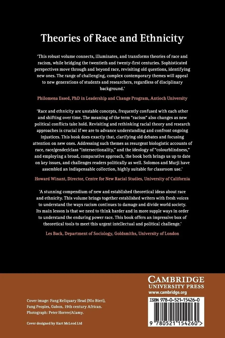Rückseite: 9780521154260 | Theories of Race and Ethnicity | Karim Murji (u. a.) | Taschenbuch
