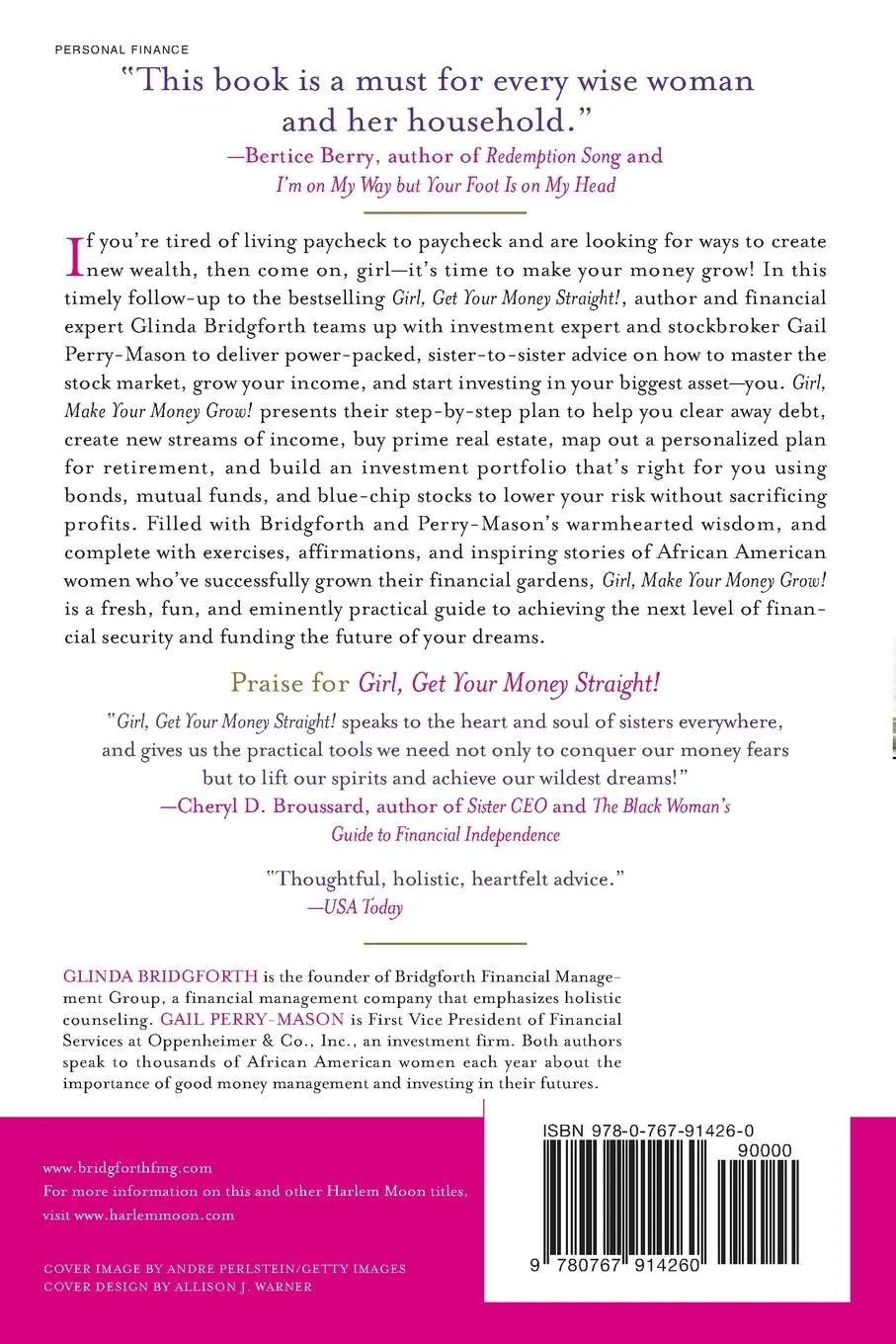 Rückseite: 9780767914260 | Girl, Make Your Money Grow! | Glinda Bridgforth (u. a.) | Taschenbuch