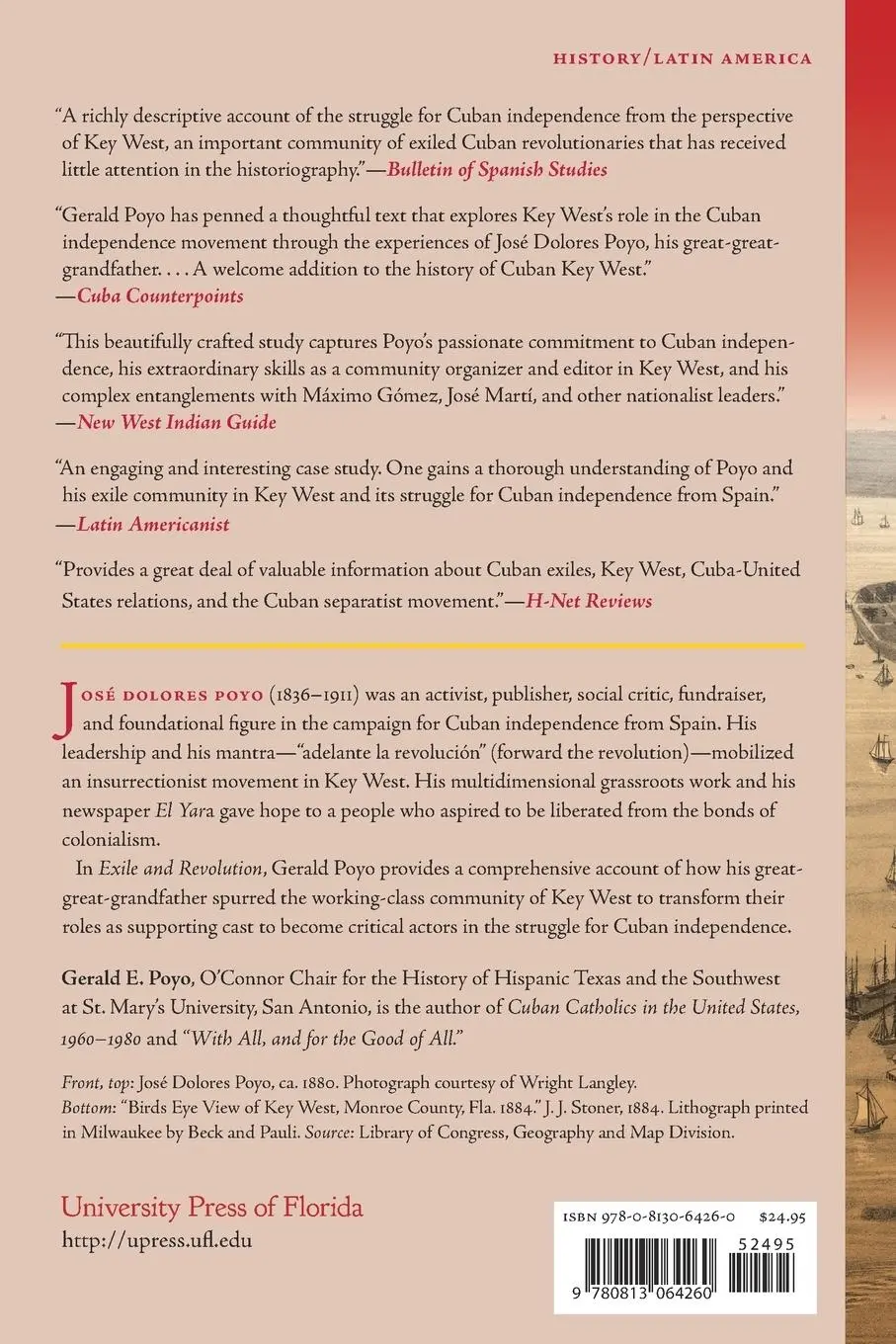 Rückseite: 9780813064260 | Exile and Revolution | José D. Poyo, Key West, and Cuban Independence