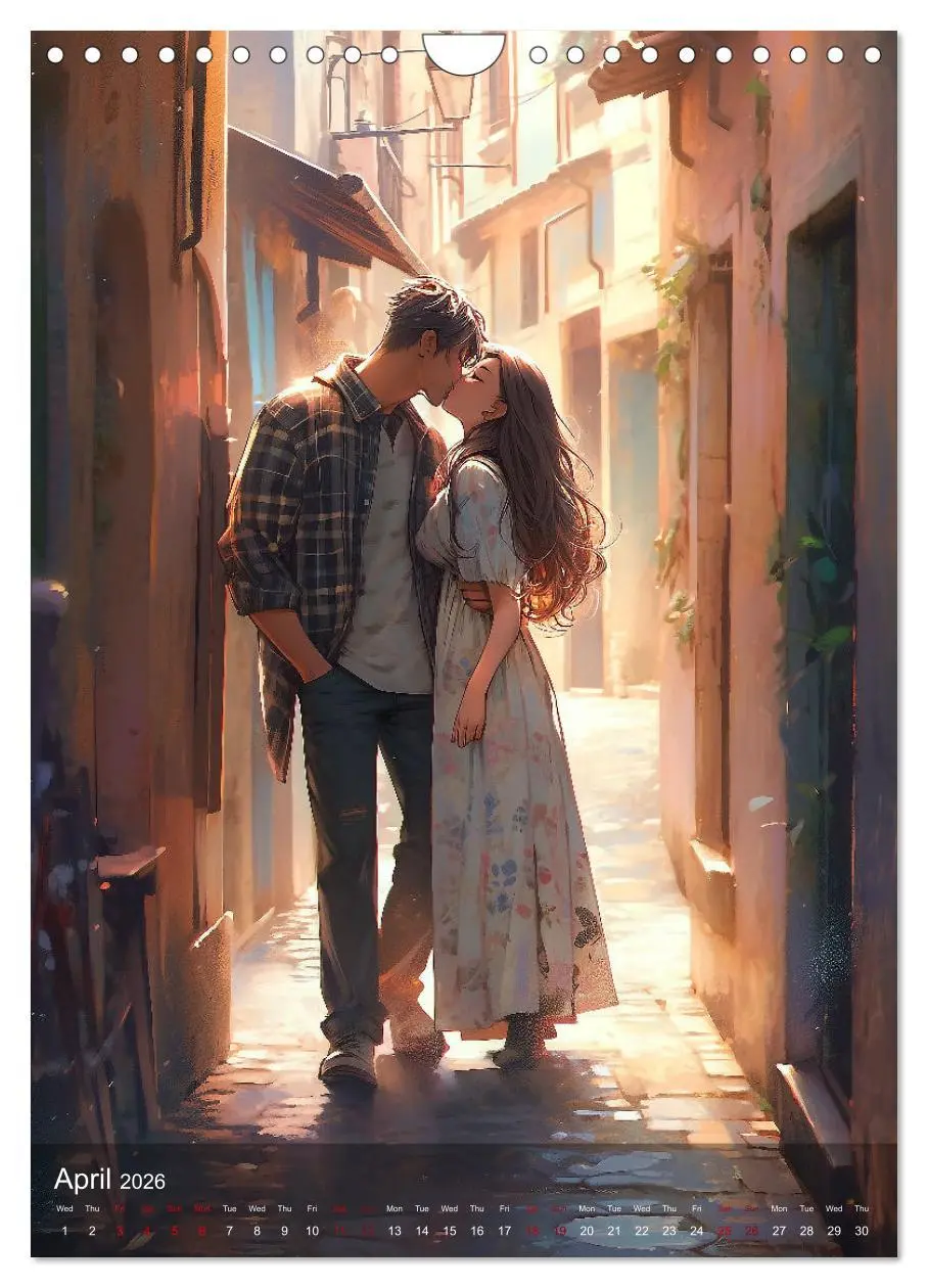 Bild: 9783516524260 | Her Love, His Life and Anime (Wall Calendar 2026 DIN A4 portrait),...