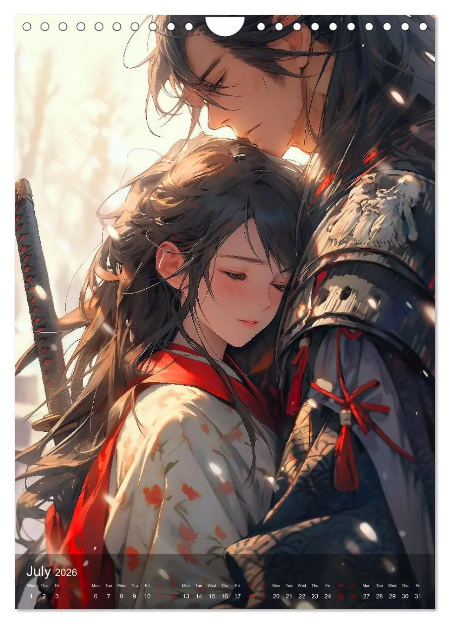 Bild: 9783516524260 | Her Love, His Life and Anime (Wall Calendar 2026 DIN A4 portrait),...