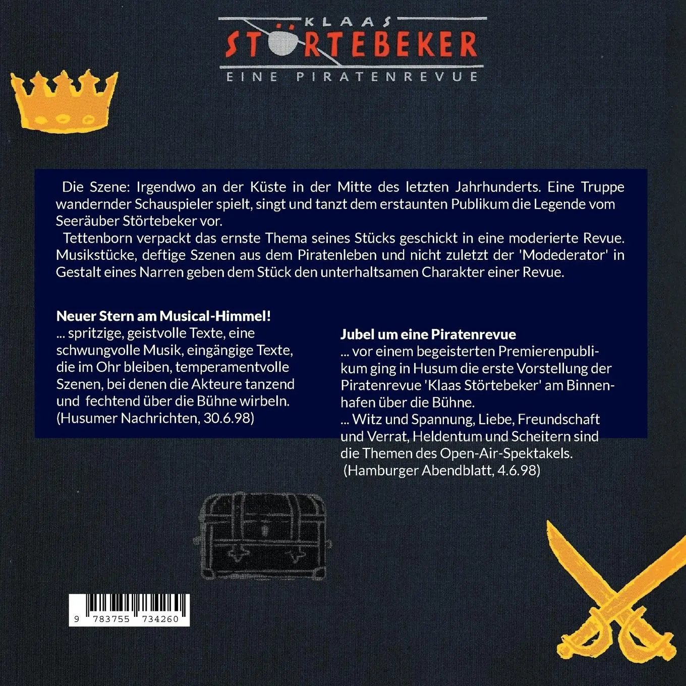 Rückseite: 9783755734260 | Klaas Störtebeker | Eine Piratenrevue | Joachim Tettenborn | Buch