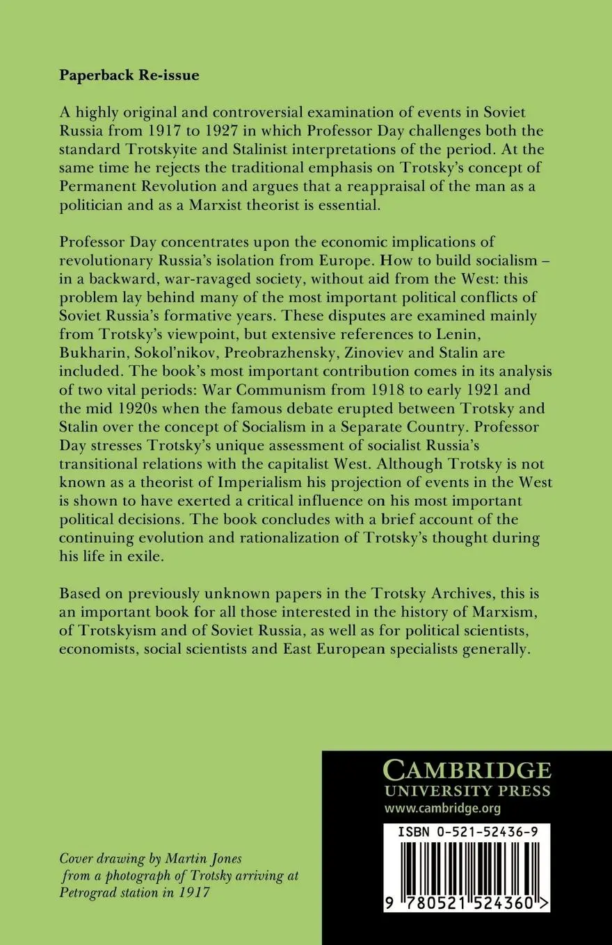 Rückseite: 9780521524360 | Leon Trotsky and the Politics of Economic Isolation | Day (u. a.)