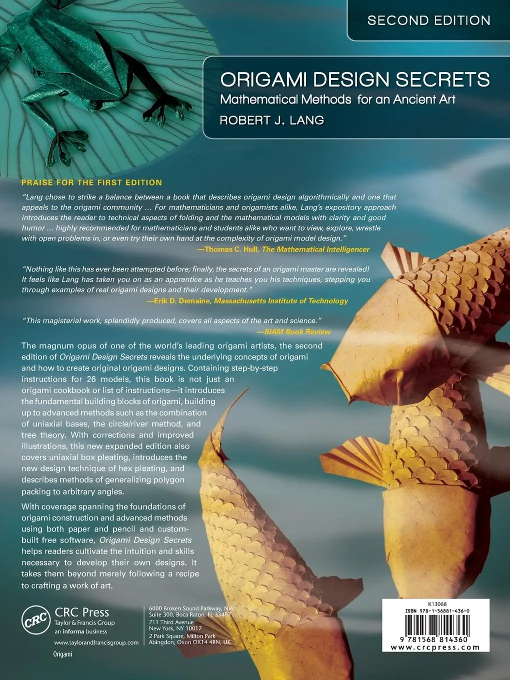 Rückseite: 9781568814360 | Origami Design Secrets | Mathematical Methods for an Ancient Art