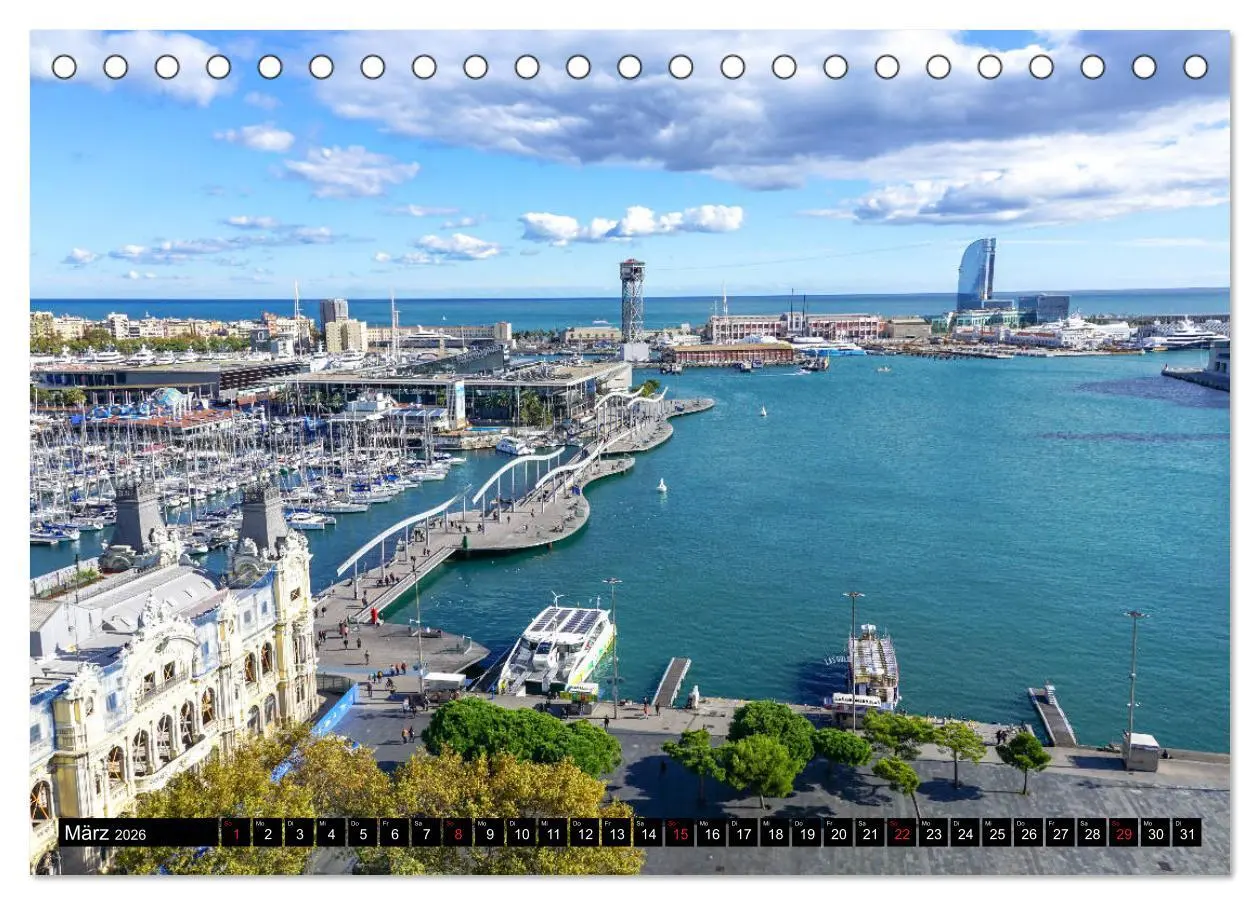 Bild: 9783457804360 | Barcelona - Über den Dächern Kataloniens (Tischkalender 2026 DIN A5...