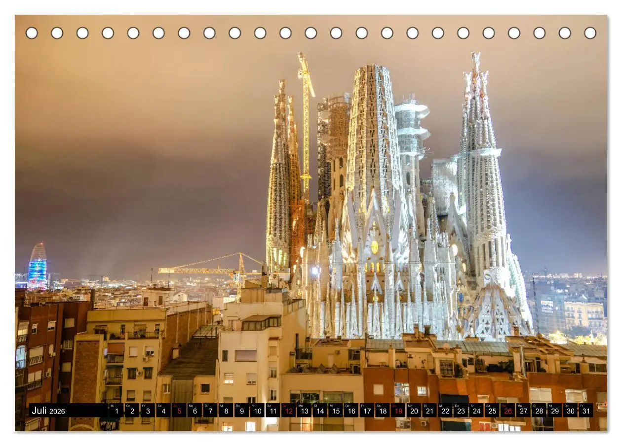 Bild: 9783457804360 | Barcelona - Über den Dächern Kataloniens (Tischkalender 2026 DIN A5...