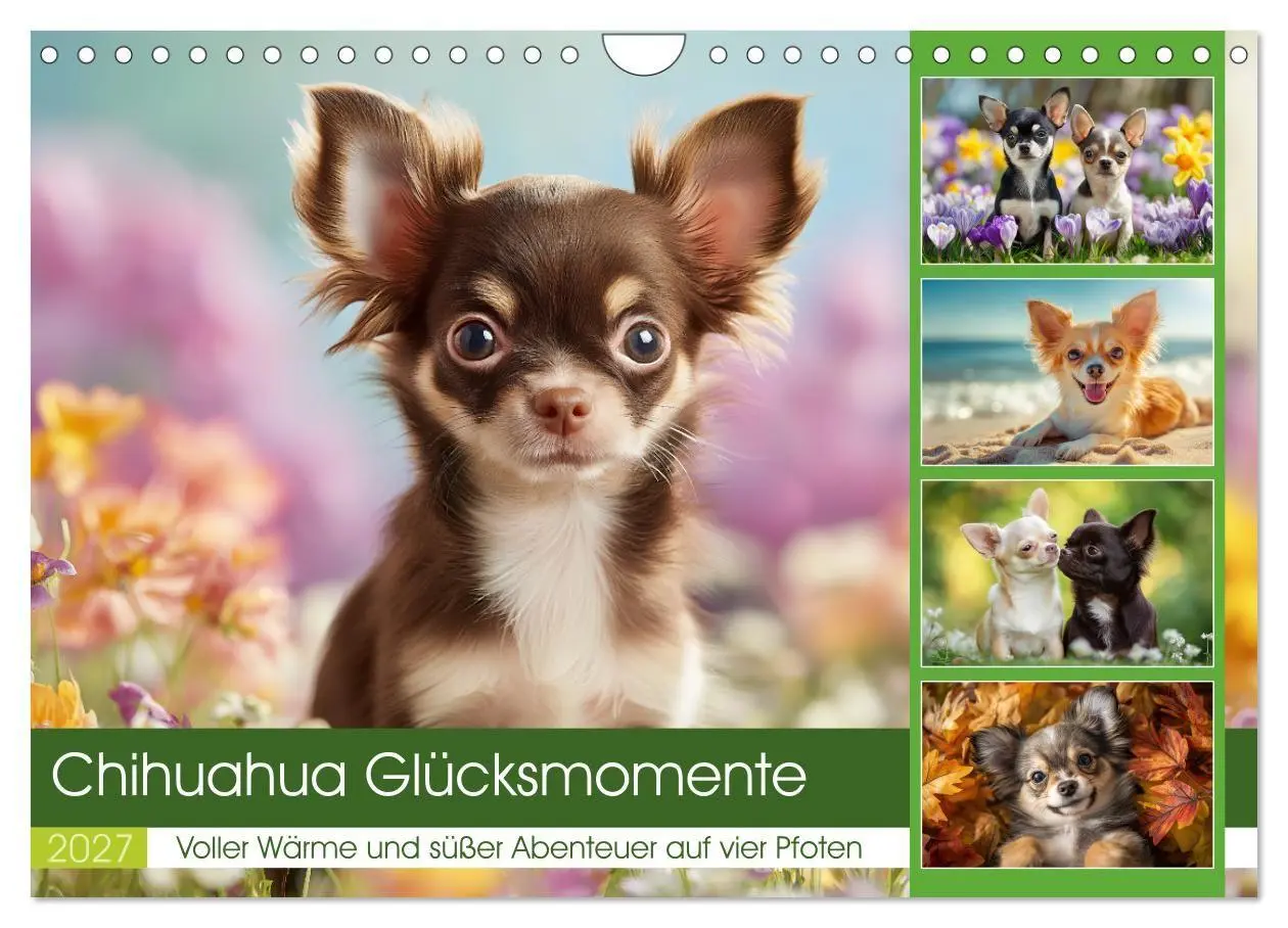 Cover: 9783516824360 | Chihuahua Glücksmomente (Wandkalender 2027 DIN A4 quer), CALVENDO...
