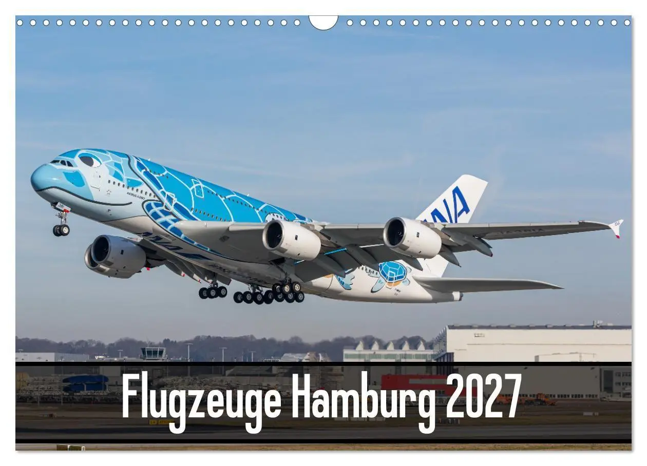 Cover: 9783569534360 | Flugzeuge Hamburg 2027 (Wandkalender 2027 DIN A3 quer), CALVENDO...