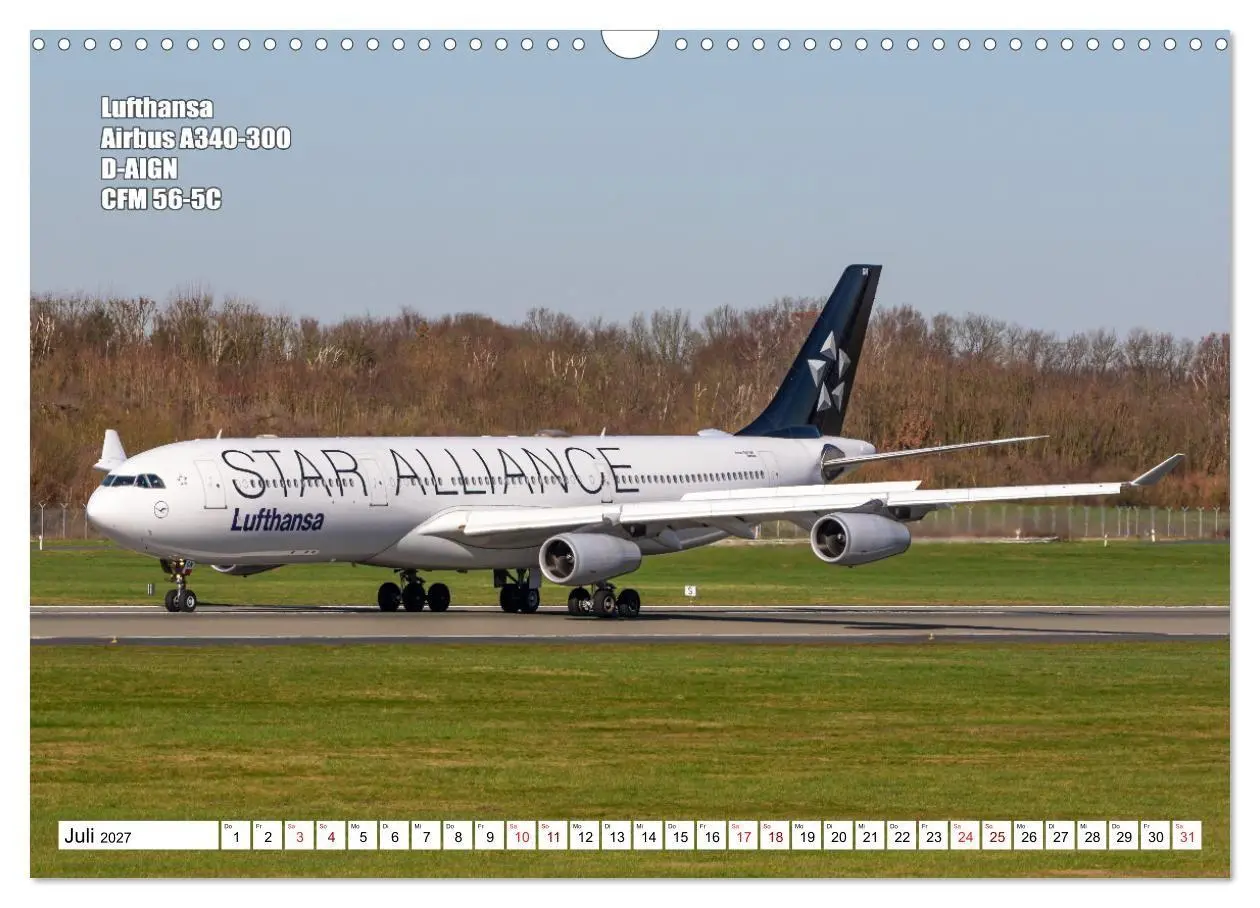Bild: 9783569534360 | Flugzeuge Hamburg 2027 (Wandkalender 2027 DIN A3 quer), CALVENDO...