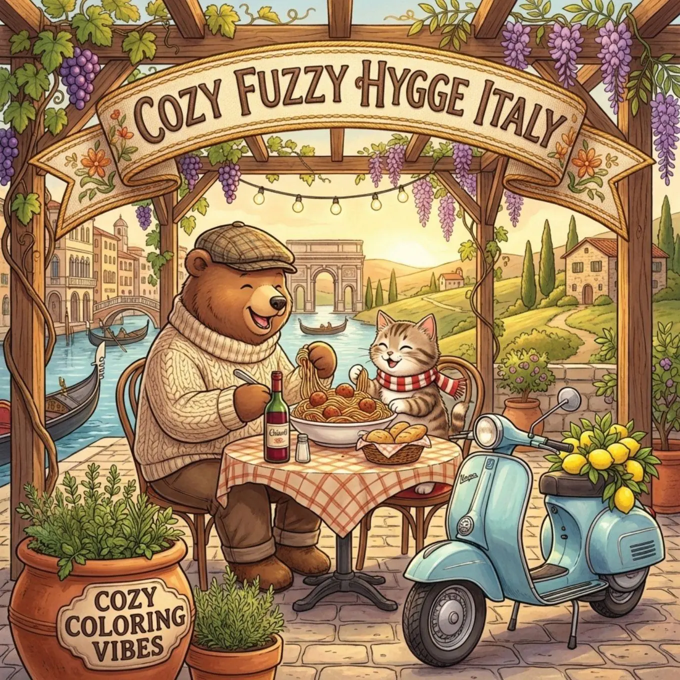 Cover: 9781965964460 | Cozy Fuzzy Hygge Italy | Cozy Coloring Vibes | Taschenbuch | Englisch