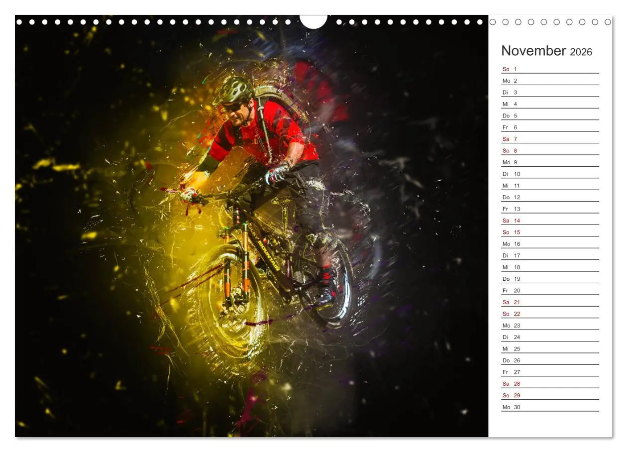 Bild: 9783457894460 | Downhill Explosion (Wandkalender 2026 DIN A3 quer), CALVENDO...