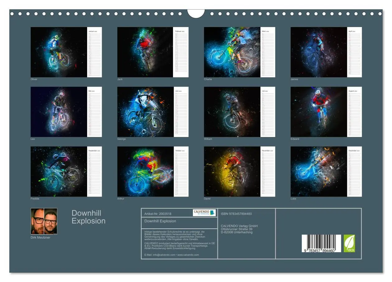 Bild: 9783457894460 | Downhill Explosion (Wandkalender 2026 DIN A3 quer), CALVENDO...