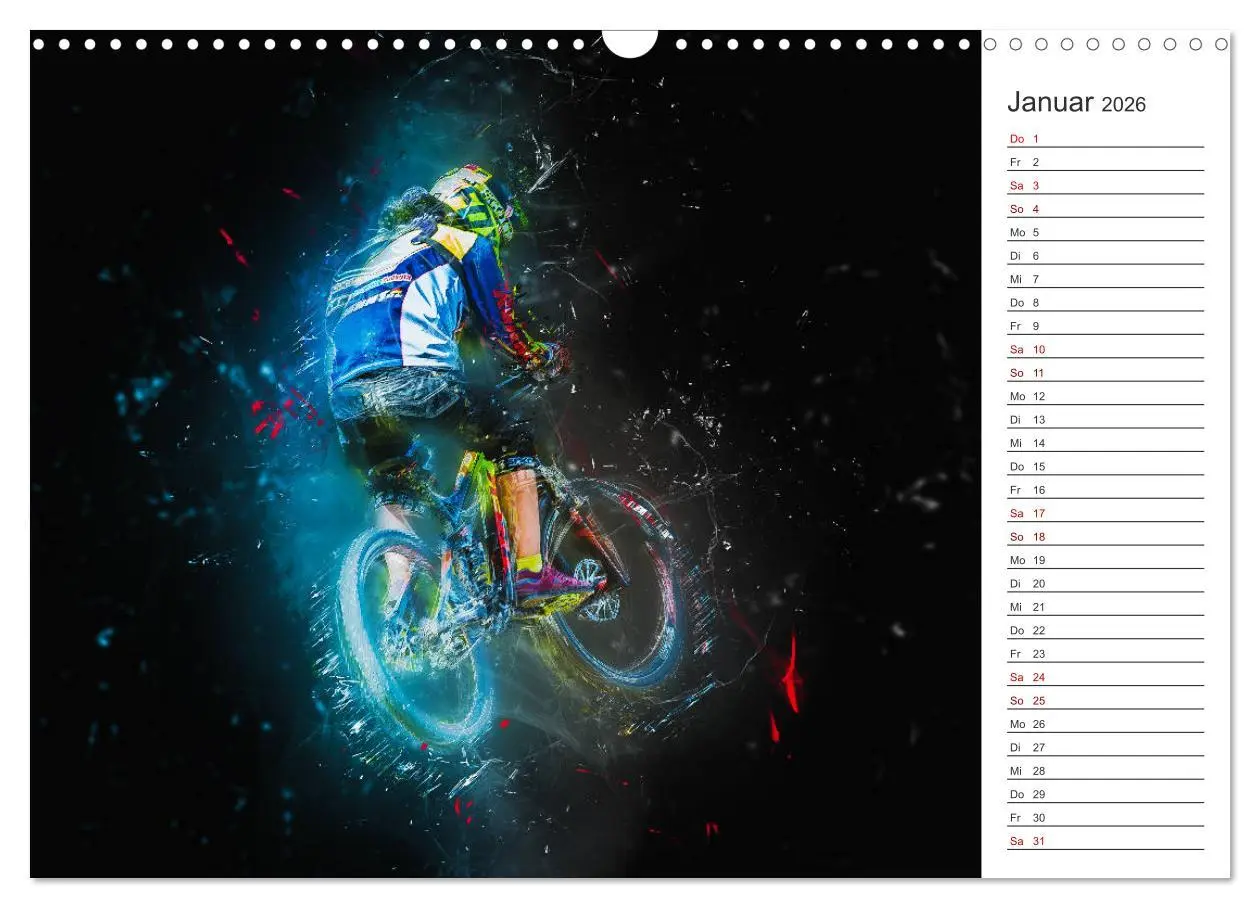 Bild: 9783457894460 | Downhill Explosion (Wandkalender 2026 DIN A3 quer), CALVENDO...