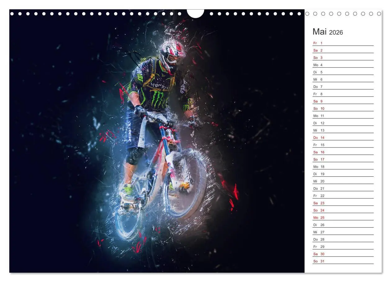 Bild: 9783457894460 | Downhill Explosion (Wandkalender 2026 DIN A3 quer), CALVENDO...
