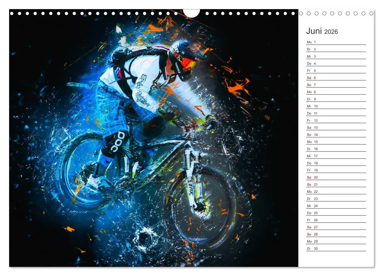 Bild: 9783457894460 | Downhill Explosion (Wandkalender 2026 DIN A3 quer), CALVENDO...