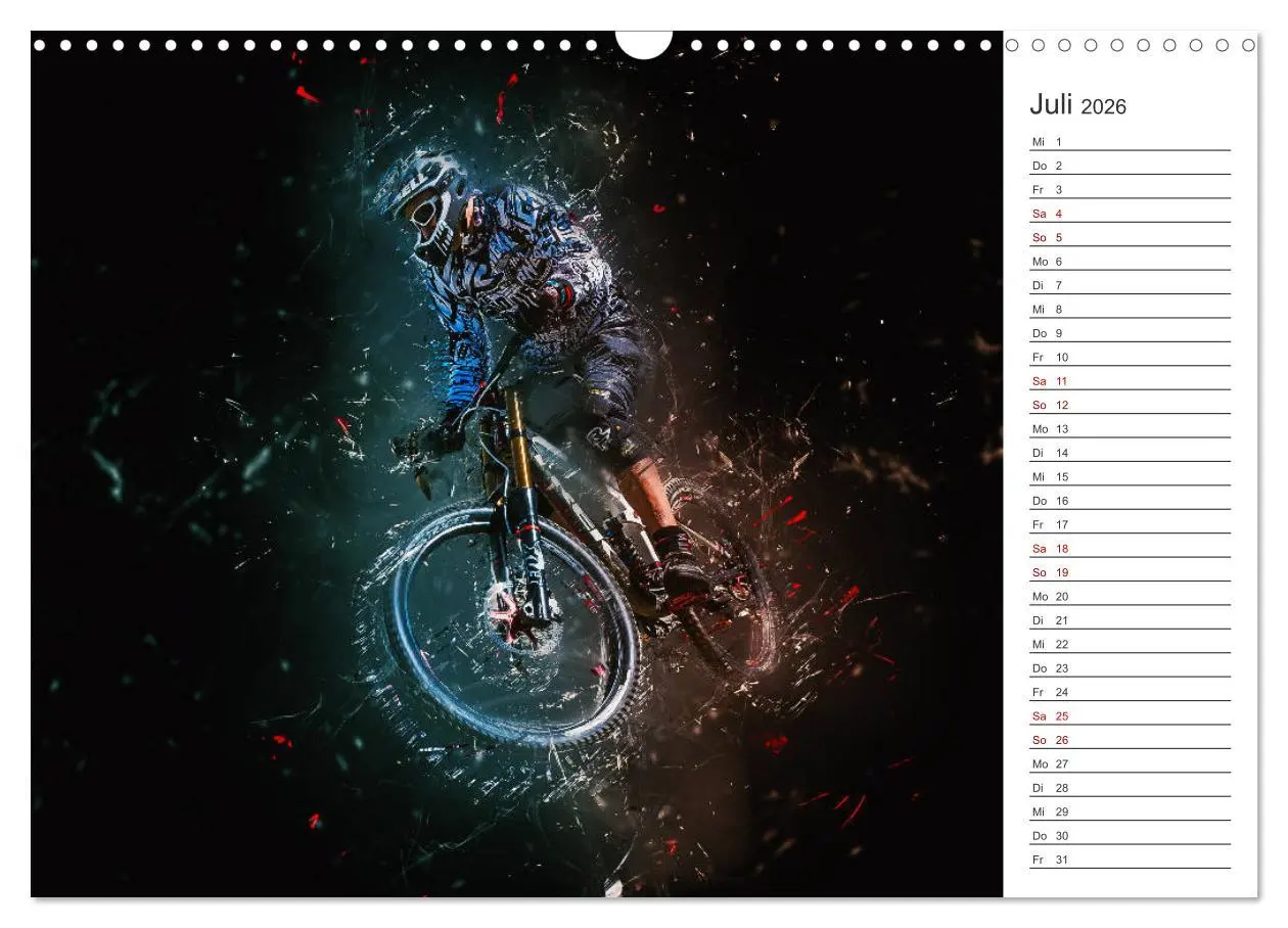 Bild: 9783457894460 | Downhill Explosion (Wandkalender 2026 DIN A3 quer), CALVENDO...