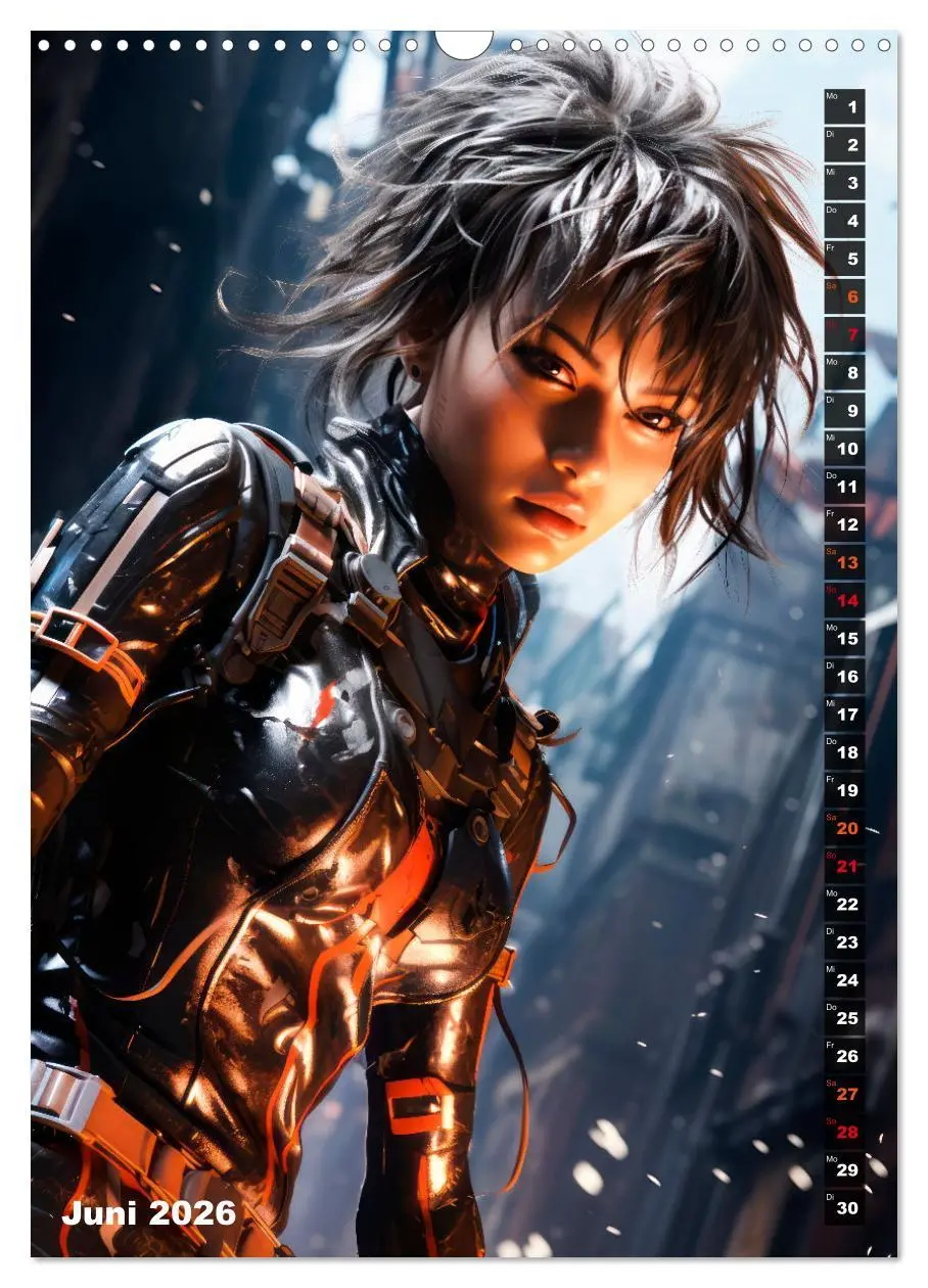Bild: 9783516294460 | ROCKERINNEN Cyber, Goth, Punk und mehr (Wandkalender 2026 DIN A3...