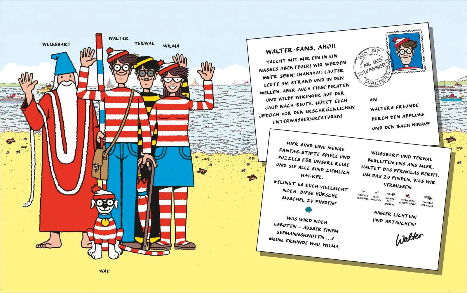 Bild: 9783737374460 | Wo ist Walter? Ab ins Wasser | Martin Handford | Taschenbuch | 24 S.