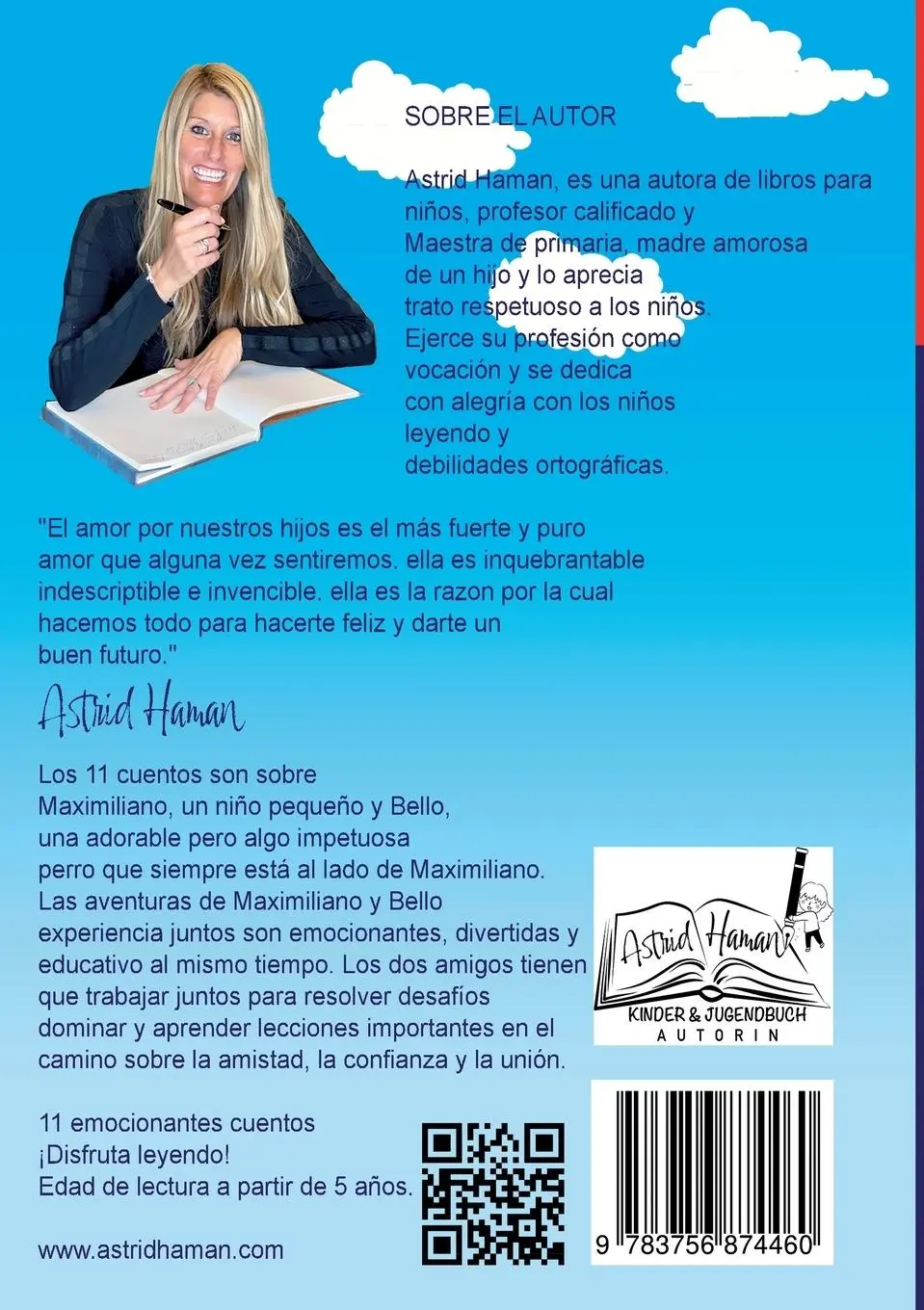 Rückseite: 9783756874460 | Las aventuras de Maximiliano y Bello | Parte 2 | Astrid Haman | Buch