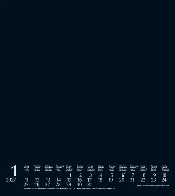 Bild: 9783819304460 | Foto-Malen-Basteln Bastelkalender schwarz 2027 | Verlag Korsch | 14 S.