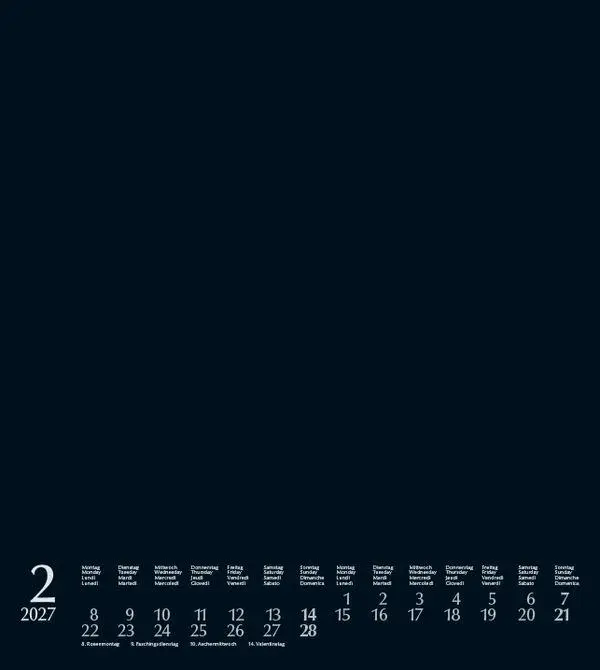 Bild: 9783819304460 | Foto-Malen-Basteln Bastelkalender schwarz 2027 | Verlag Korsch | 14 S.