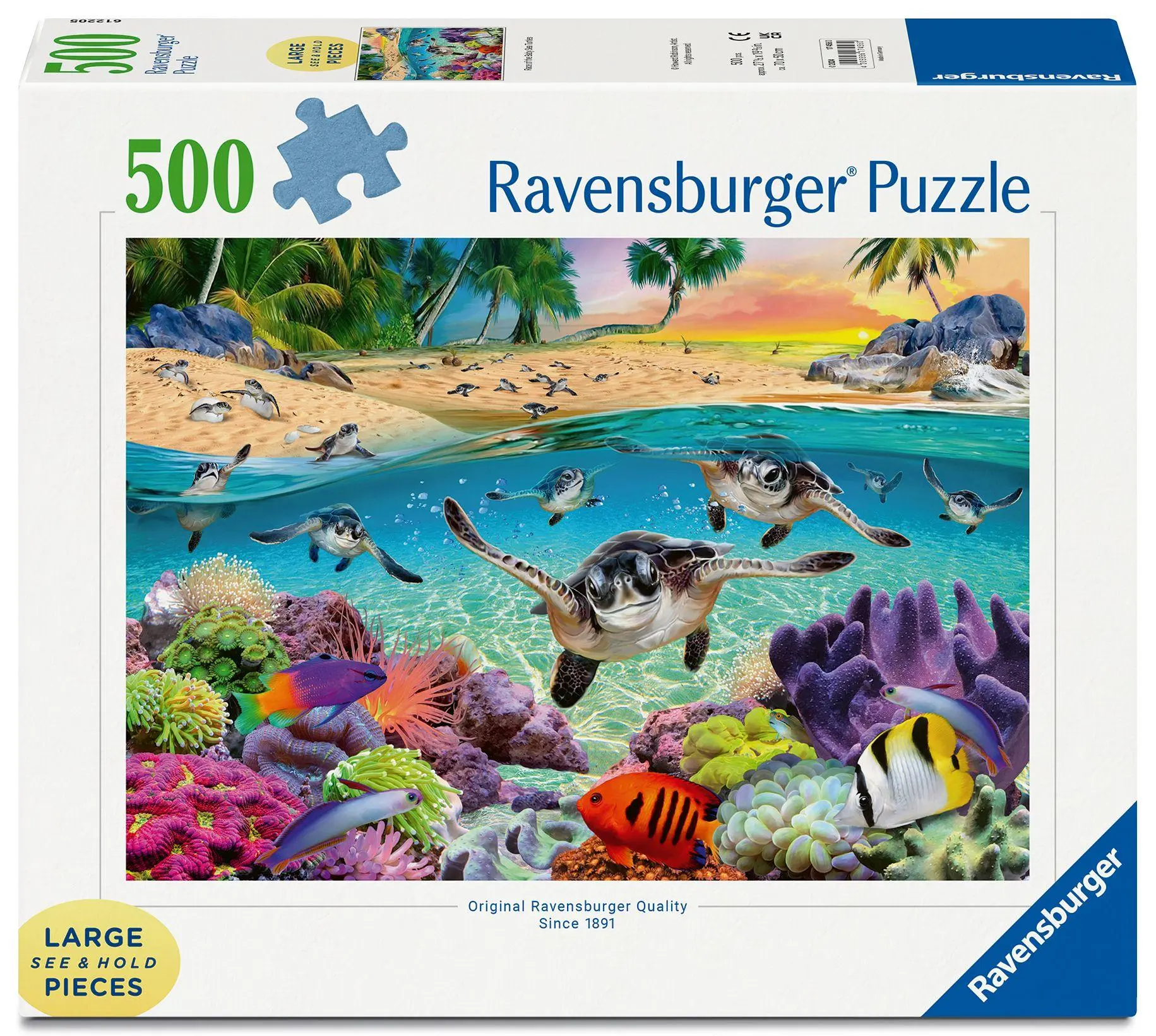 Cover: 4005556174560 | Erwachsenenpuzzle 500 Large Pieces - Meeresschildkröten | Large Pieces