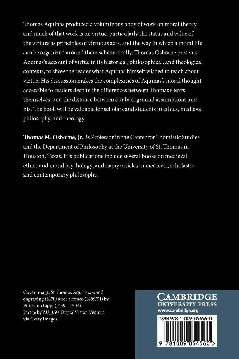 Rückseite: 9781009054560 | Thomas Aquinas on Virtue | Thomas M. Osborne Jr | Taschenbuch | 2024