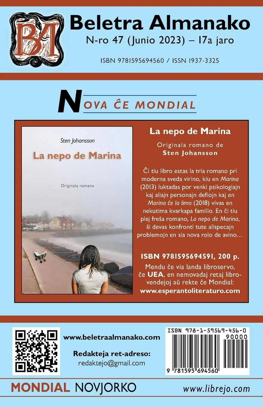 Rückseite: 9781595694560 | Beletra Almanako 47 (BA47 - Literaturo en Esperanto) | Ertl (u. a.)