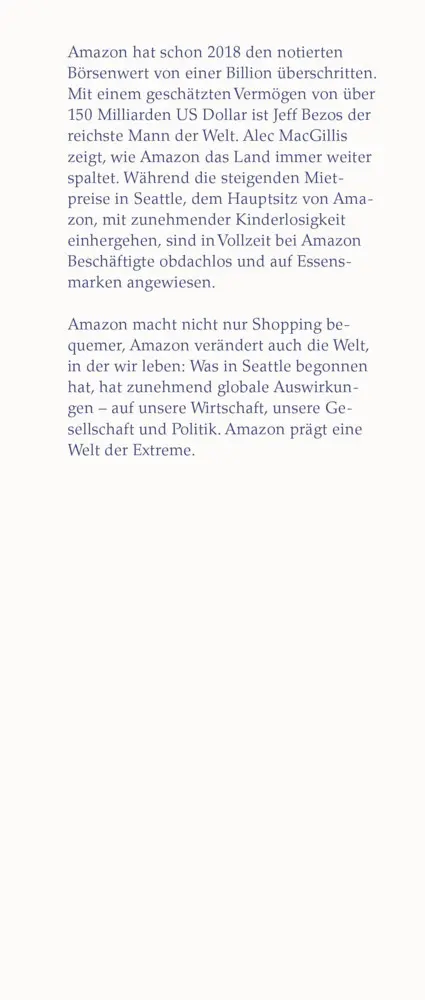 Bild: 9783103974560 | Ausgeliefert | Amerika im Griff von Amazon | Alec MacGillis | Buch
