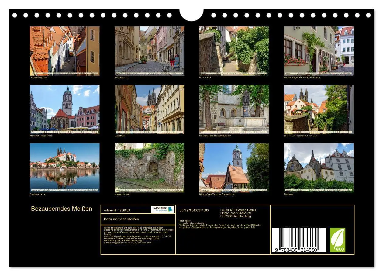 Bild: 9783435314560 | Bezauberndes Meißen (Wandkalender 2025 DIN A4 quer), CALVENDO...