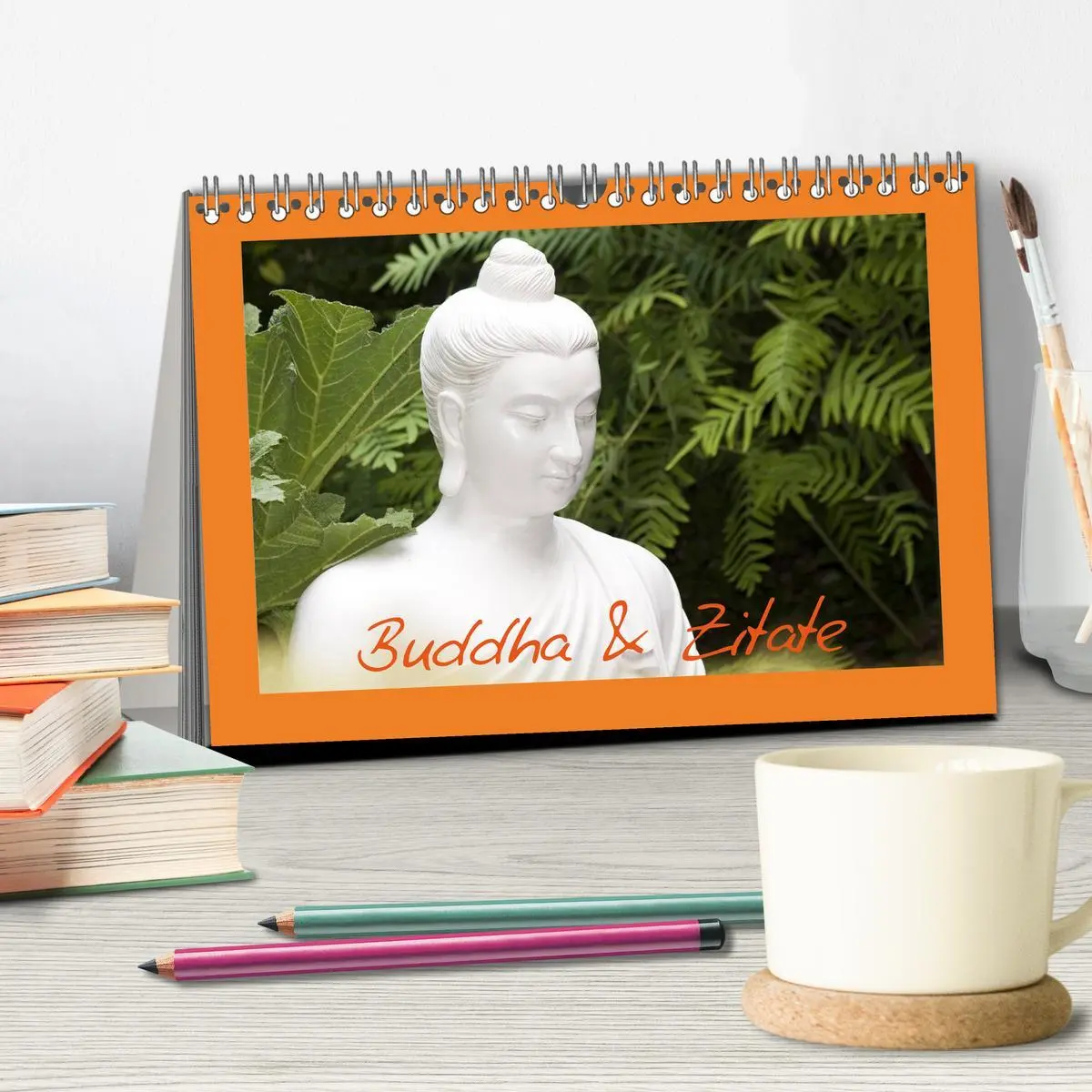 Bild: 9783516114560 | Buddha &amp; Zitate (Tischkalender 2026 DIN A5 quer), CALVENDO...