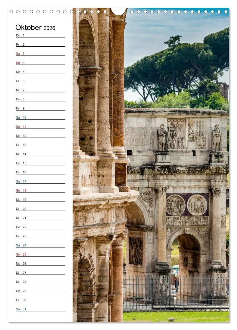 Bild: 9783516424560 | Antikes Rom (Wandkalender 2026 DIN A3 hoch), CALVENDO Monatskalender