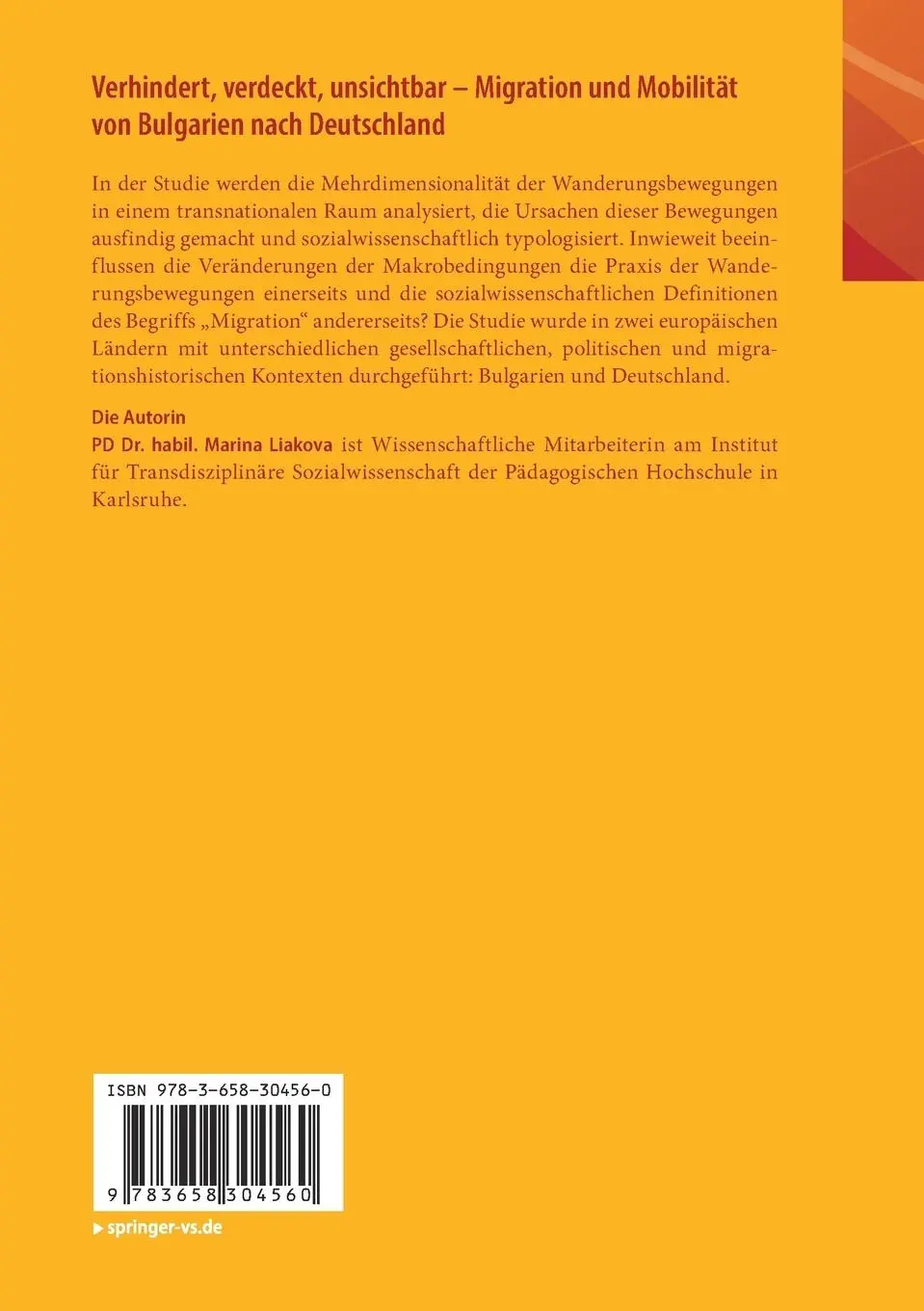 Rückseite: 9783658304560 | Verhindert, verdeckt, unsichtbar - Migration und Mobilität von...