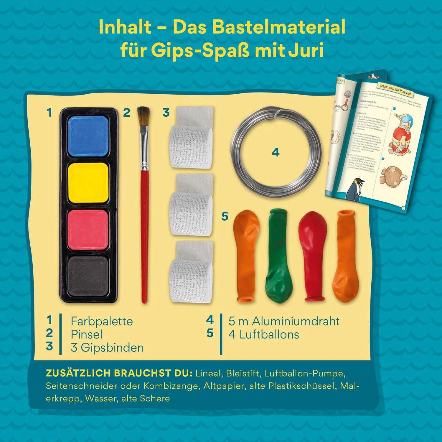 Bild: 4002051604660 | Die Schule der magischen Tiere - Gips-Spaß mit Juri | Bastel-Set