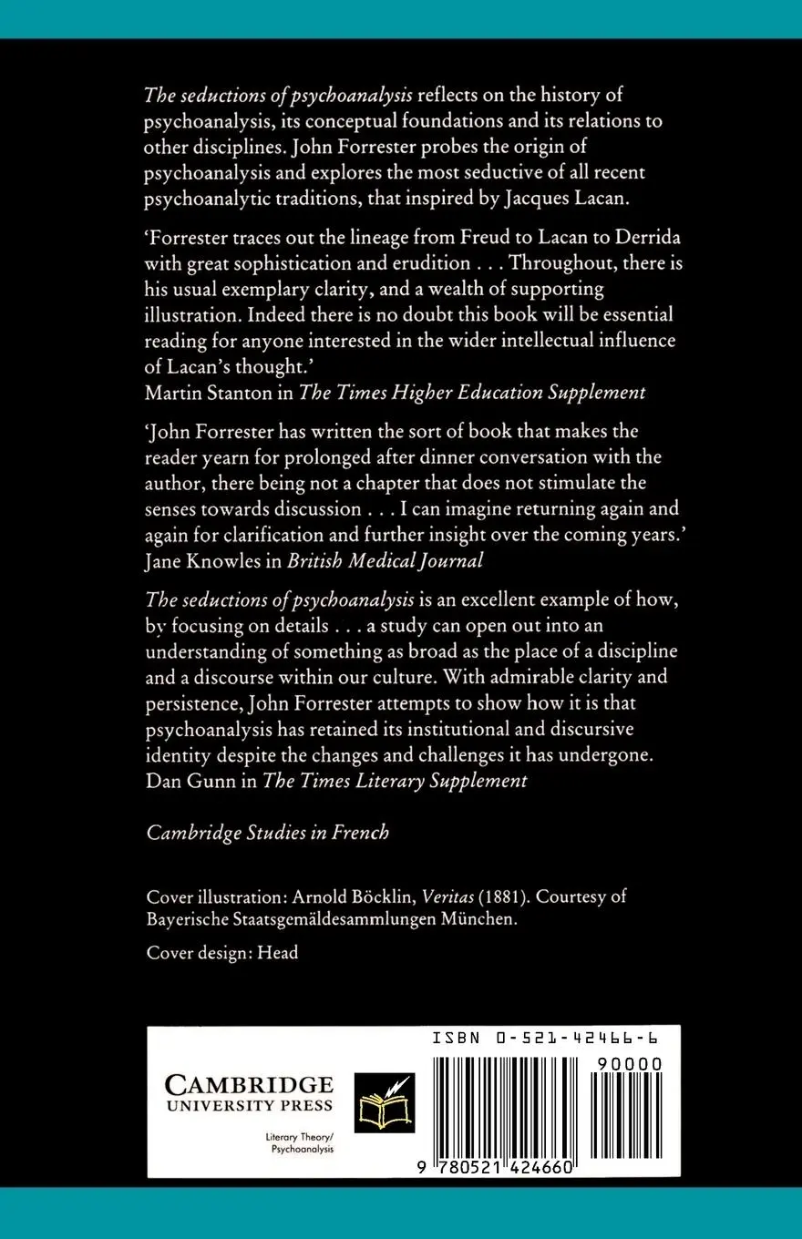 Rückseite: 9780521424660 | The Seductions of Psychoanalysis | Freud, Lacan and Derrida | Buch