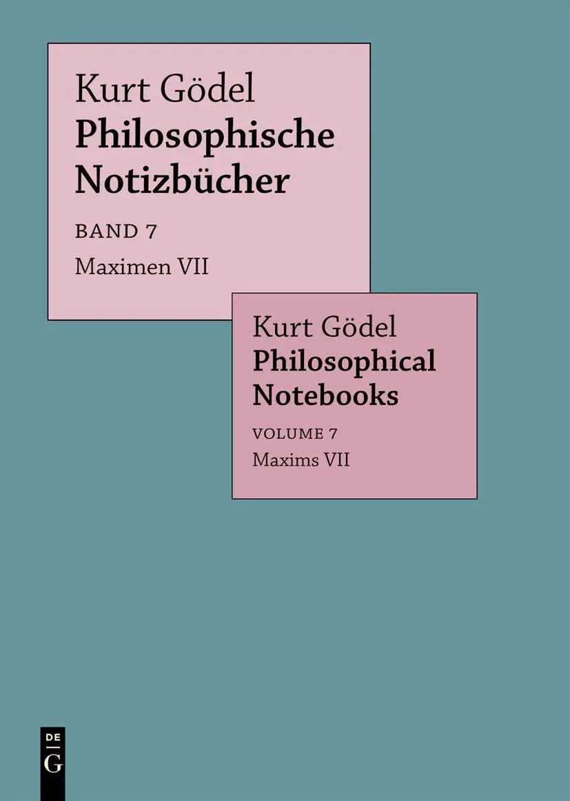 Cover: 9783111404660 | Maximen VII / Maxims VII | Kurt Gödel | Buch | 238 S. | Deutsch | 2025