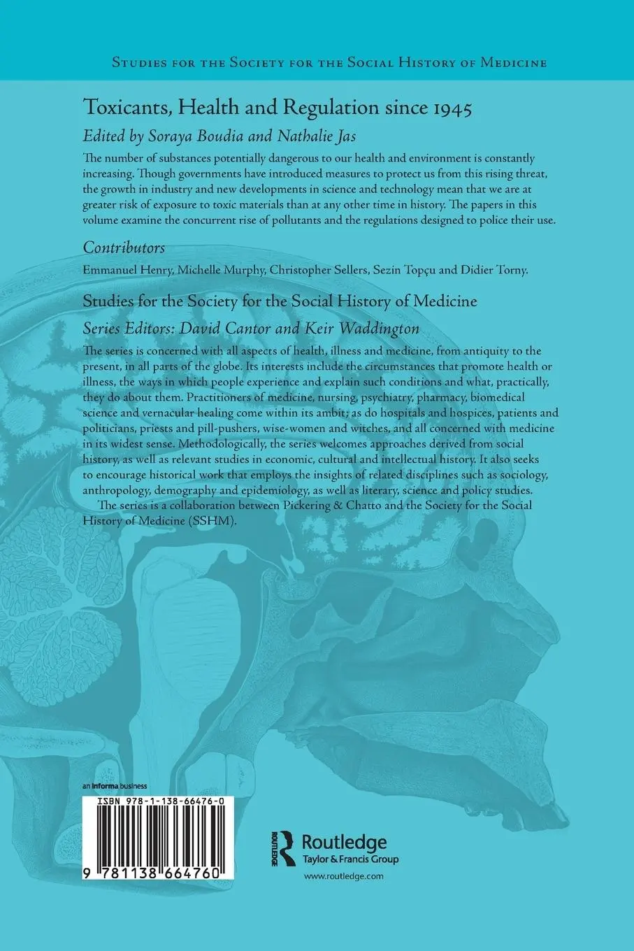 Rückseite: 9781138664760 | Toxicants, Health and Regulation since 1945 | Nathalie Jas (u. a.)