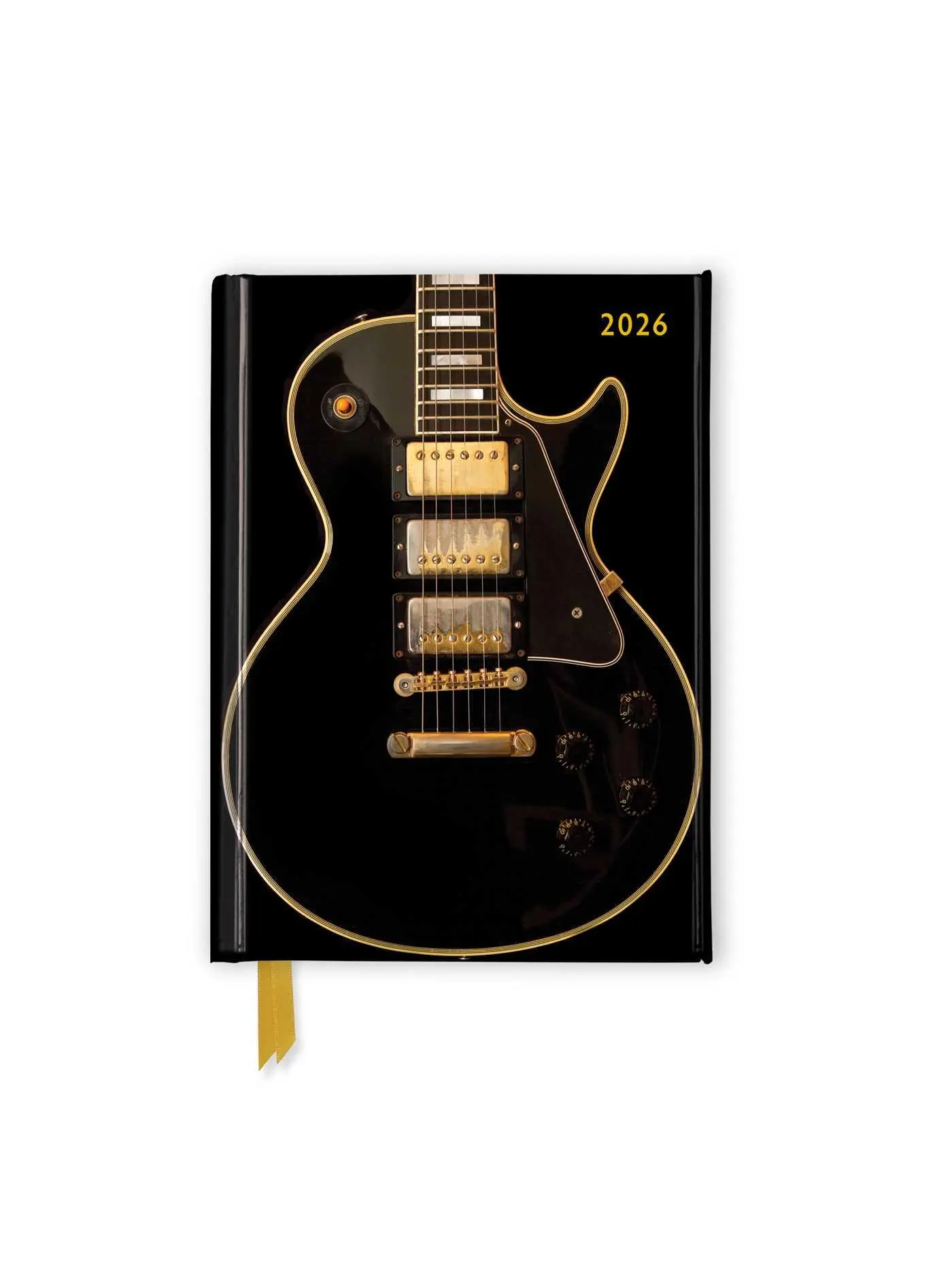 Cover: 9781835624760 | Black Gibson Guitar - Schwarze Gibson Gitarre - Taschenkalender 2026