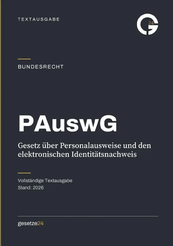Cover: 9783565604760 | PAuswG - Gesetz über Personalausweise und den elektronischen...
