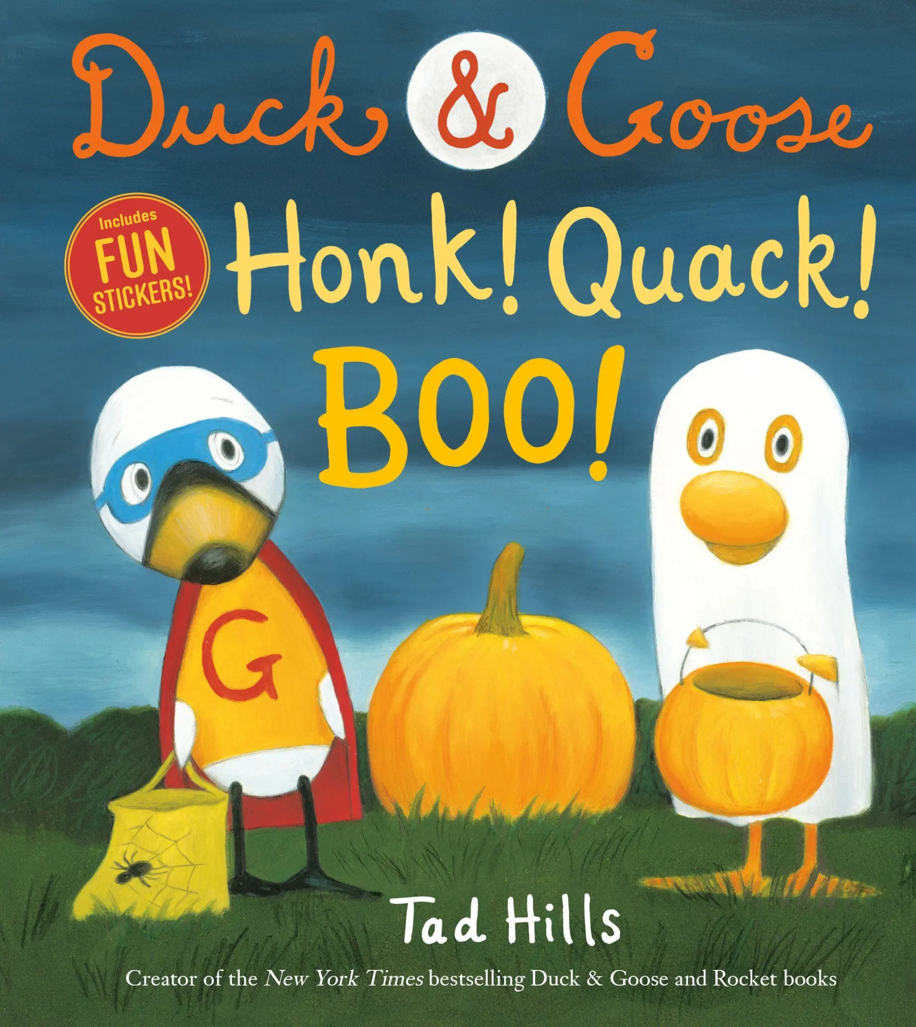 Cover: 9798217224760 | Duck &amp; Goose, Honk! Quack! Boo! | A Halloween Story with Fun Stickers
