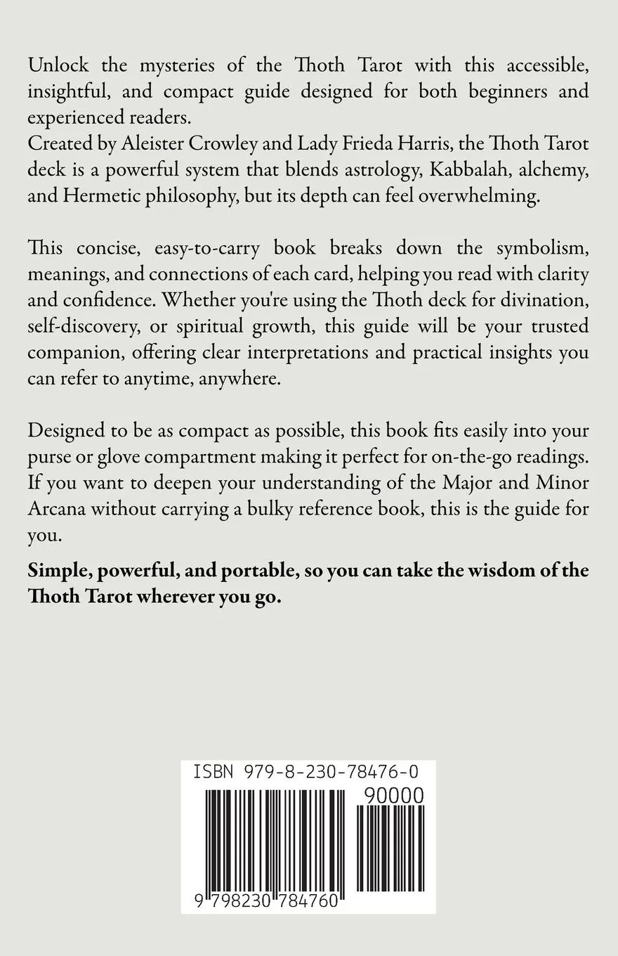 Rückseite: 9798230784760 | The Little Book of Tarot | Thoth Tarot Portable Quick References