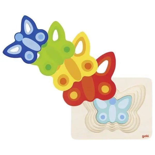 Cover: 4013594574860 | Schichtenpuzzle Schmetterling II | Spiel | Goki | 57486 | Deutsch
