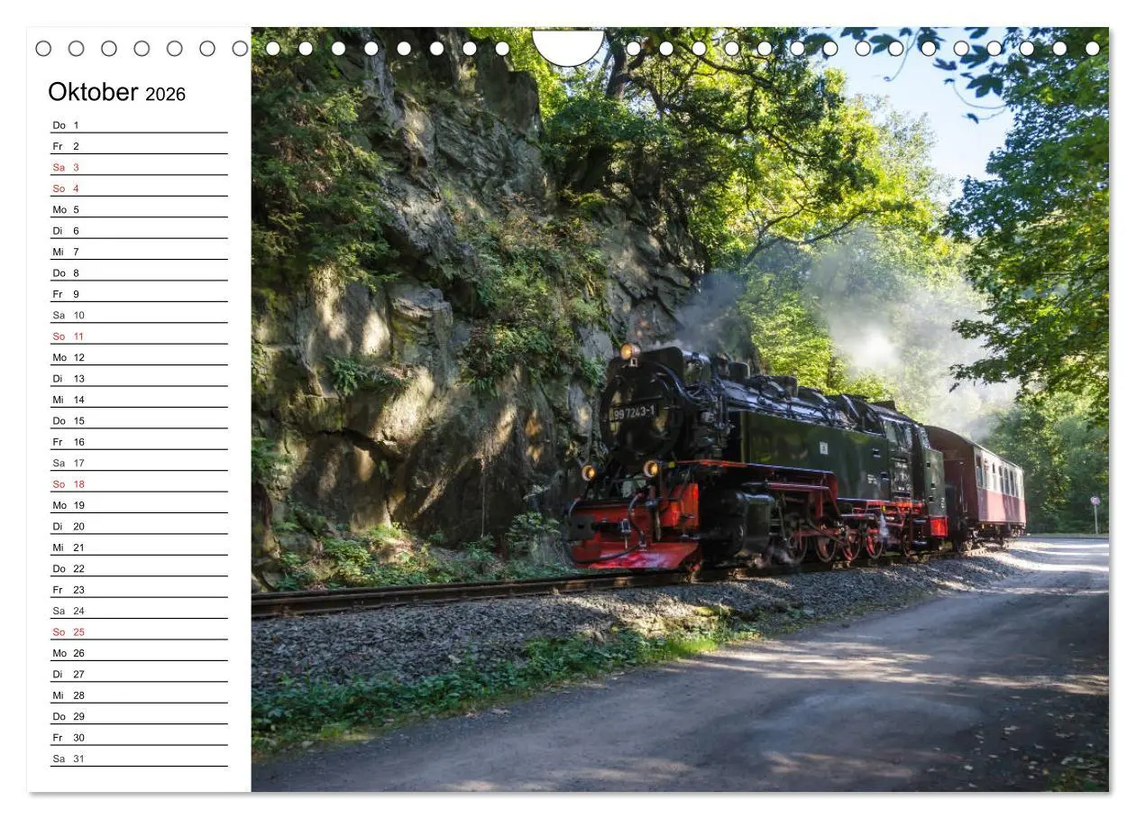 Bild: 9783457784860 | Schmalspurbahnen im Harz (Wandkalender 2026 DIN A4 quer), CALVENDO...