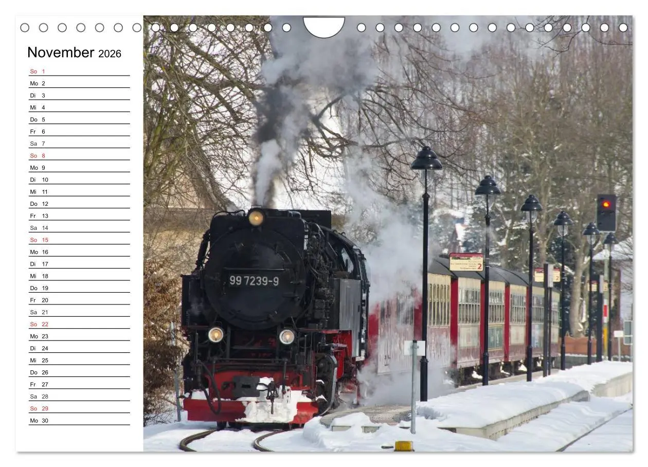 Bild: 9783457784860 | Schmalspurbahnen im Harz (Wandkalender 2026 DIN A4 quer), CALVENDO...